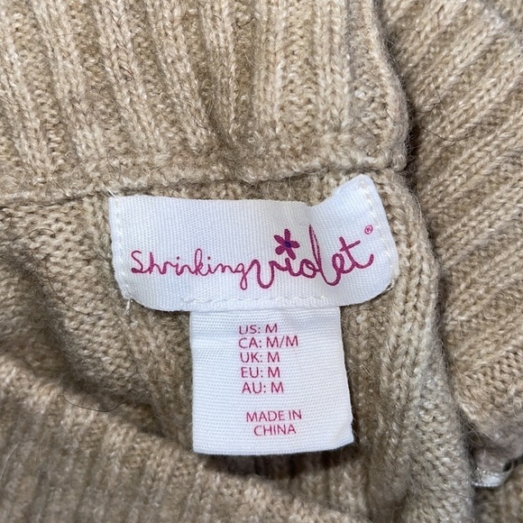 Shrinking violet alpaca blend sweater women’s med - Picture 7 of 8